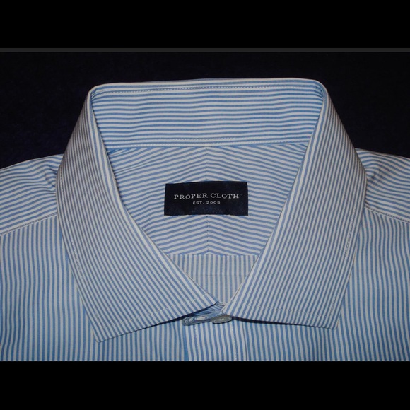 Proper Cloth men’s pinstriped shirt. 16/34 - Picture 1 of 7